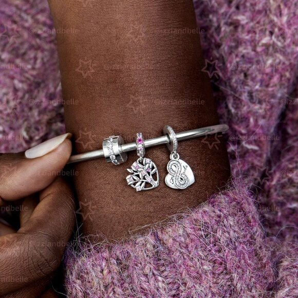 Pandora Clear Sparkling Row Clip Charm - Picture 7 of 7